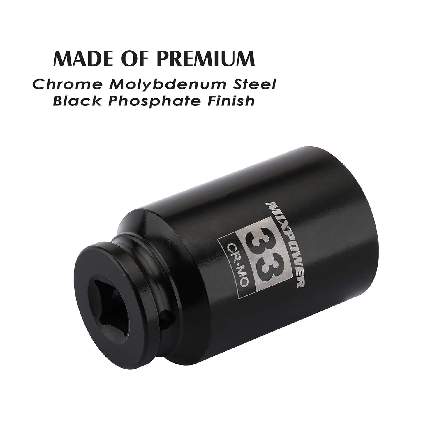 33mm 6-Point Impact Socket – CR-MO for Axle Nut Removal | ANSI Certified
