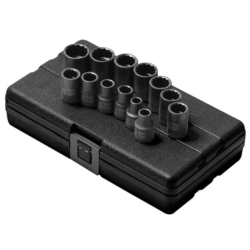 Sunex Tools 3675 13 Piece 7-19Mm 12 Point Set 3/8″ Drive