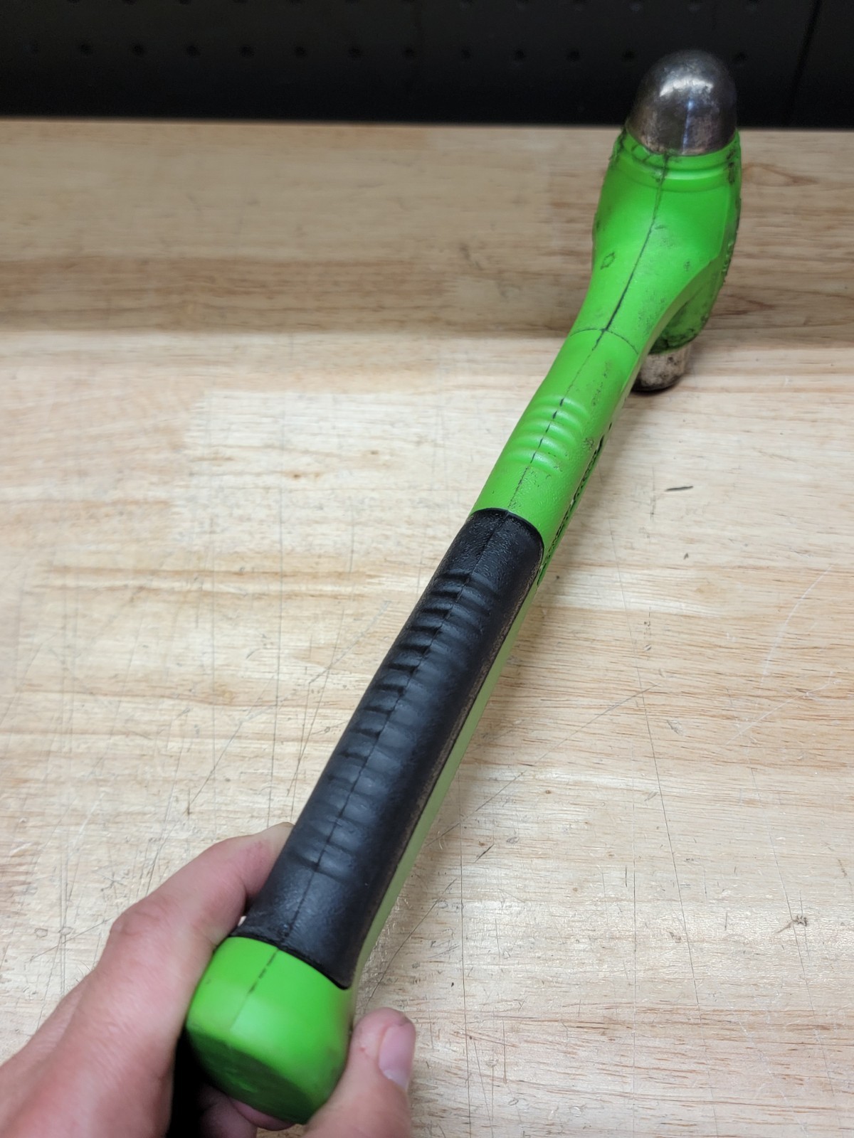 Snap On HBBD24G 24 oz Ball Peen Soft Grip Dead Blow Hammer GREEN USA MADE