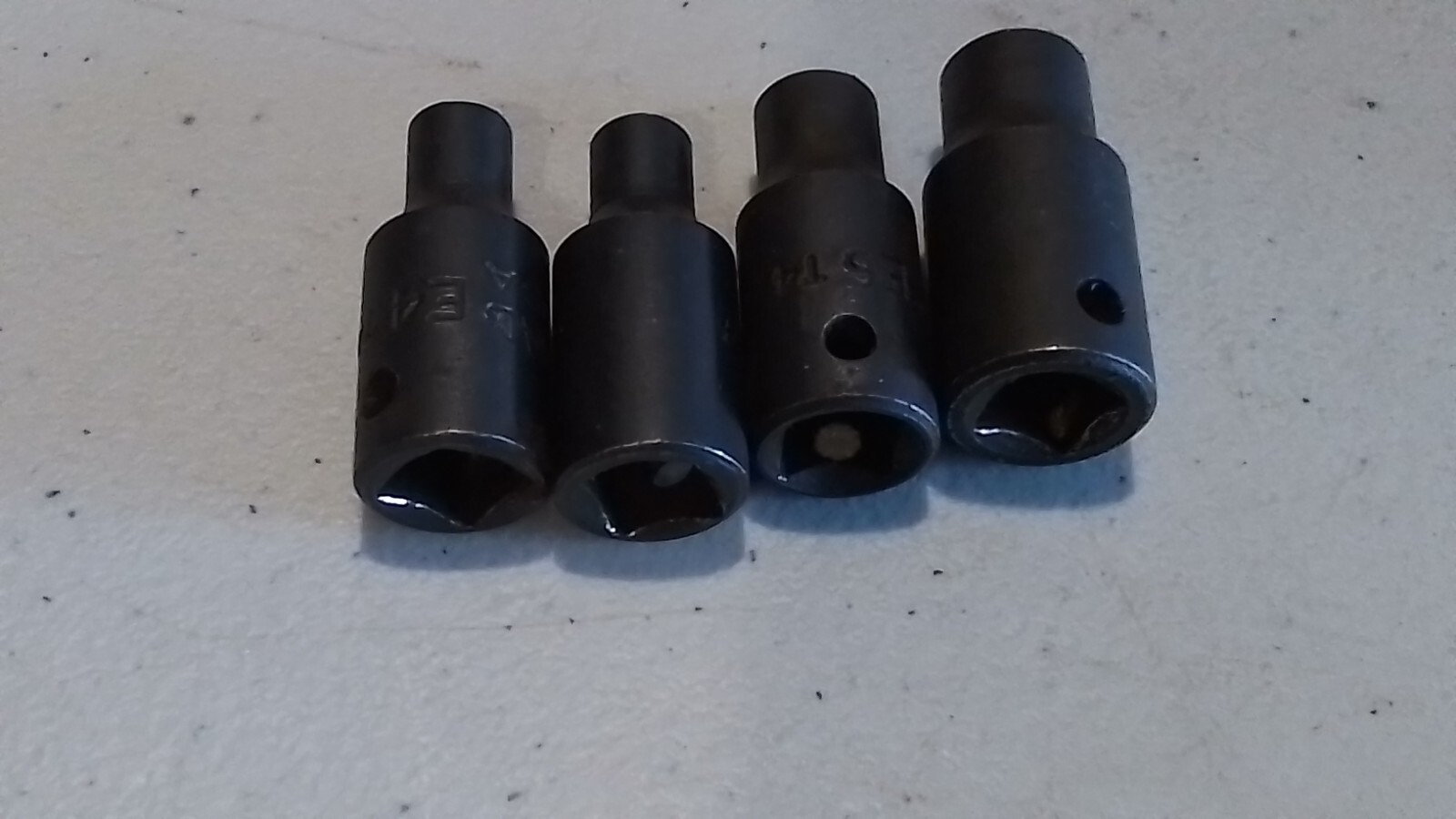 SNAP ON&MAC METRIC 11 PI. INVERTED TORX SOCKET SET E4,5,6,8,10,12,14,16,18,20,24