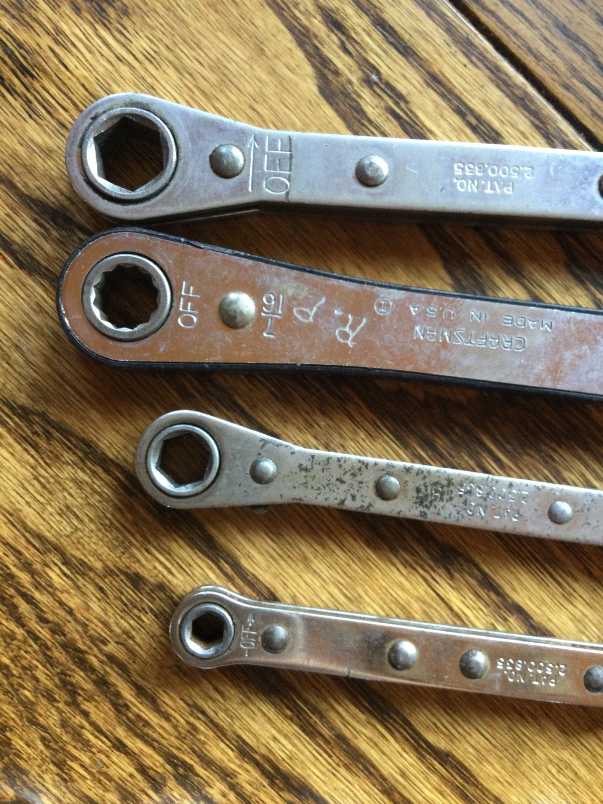 Craftsman Standard SAE Reversible Ratcheting Wrench Set USA Proto SK 5 16 ~3/4