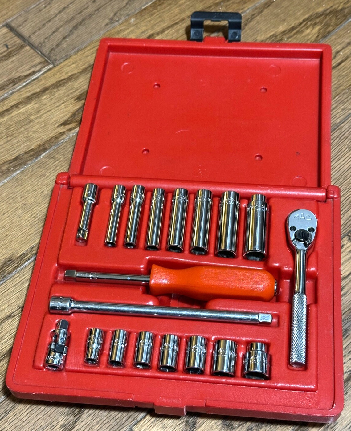 🇺🇸 MAC Tools 1/4″ Ratchet Socket Set General Service Extension Swivel Lot Box