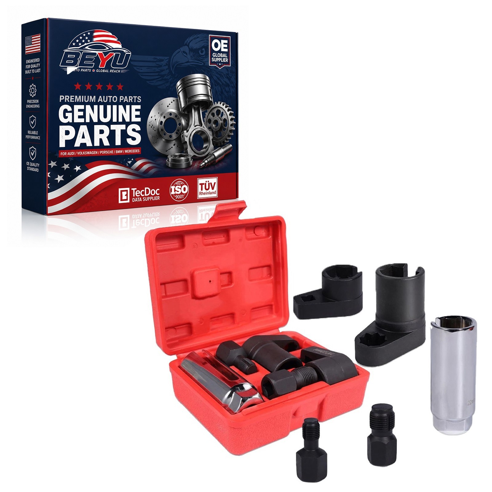 5PCS New Oxygen Sensor Socket Vacuum Remover Installer Thread Hand Tool Kit