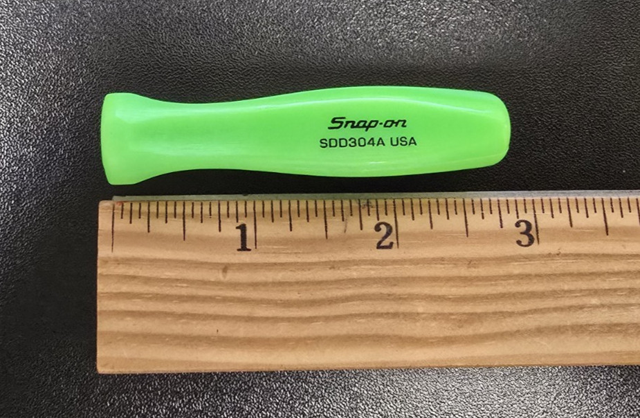 Snap-on ™ NEW Green 3/16″ MINI Hard Plastic Handle For Flat Screwdriver SDD304AG