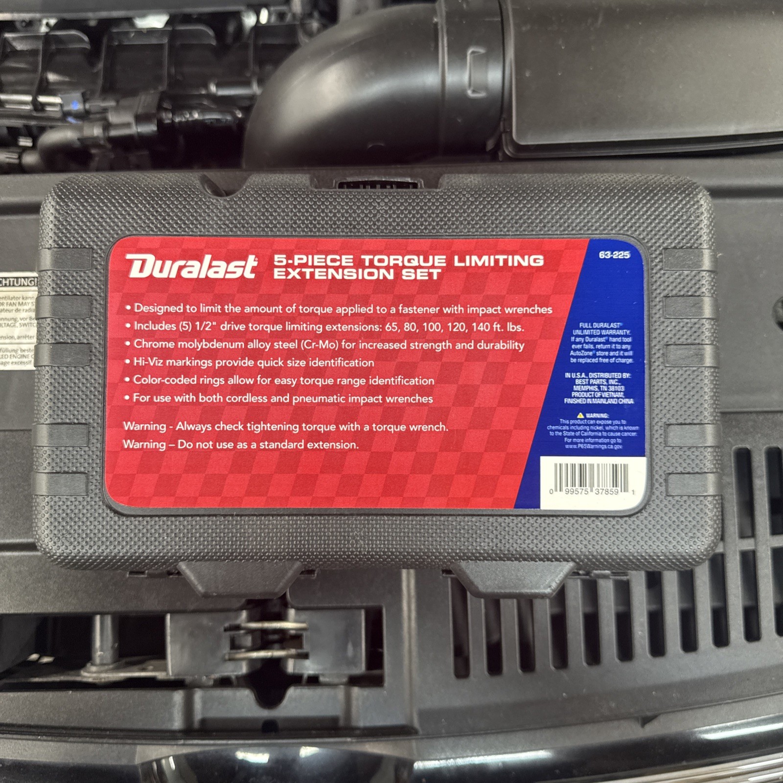 Duralast 1/2″ Set DR * 5pc Torque Limiting Extension 63-225