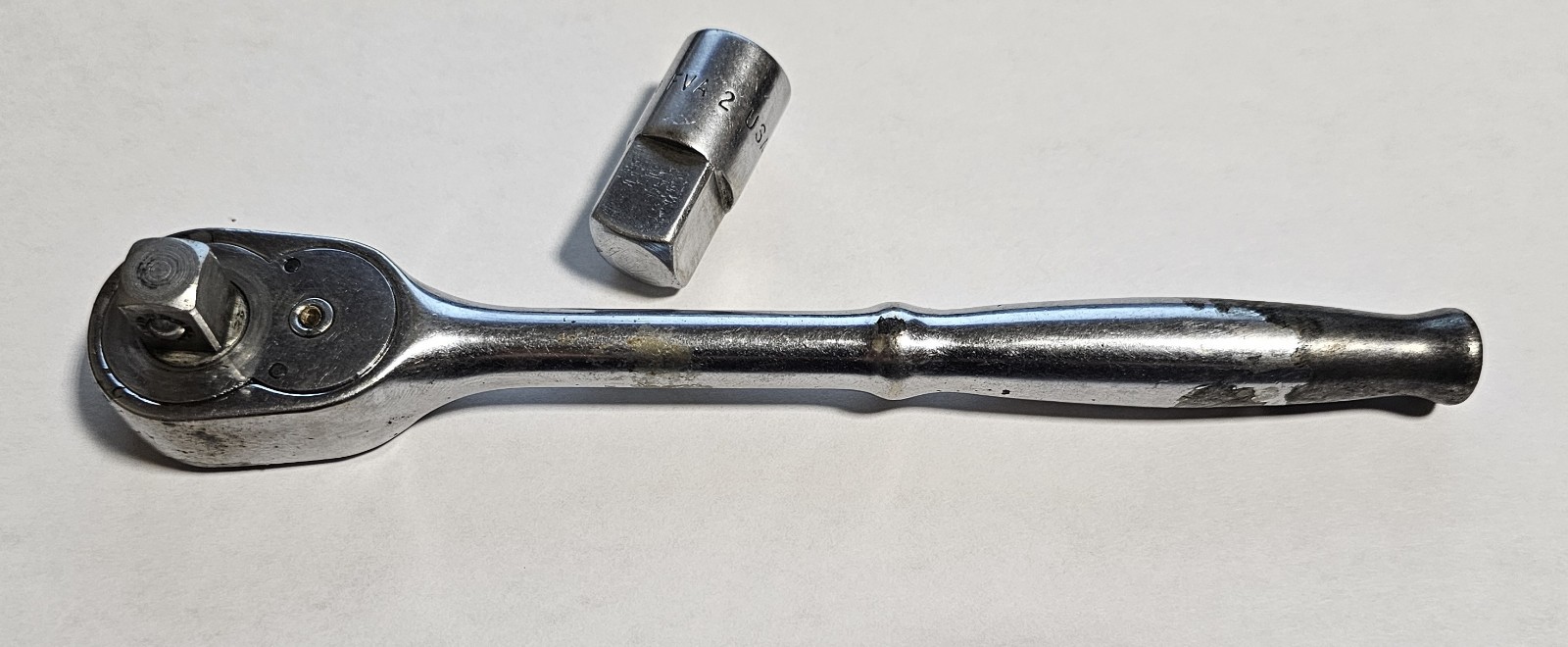 Snap-On Vintage Standard 6-7/8″ Long 3/8″ Drive Ratchet USA F-70-M Plus FVA2