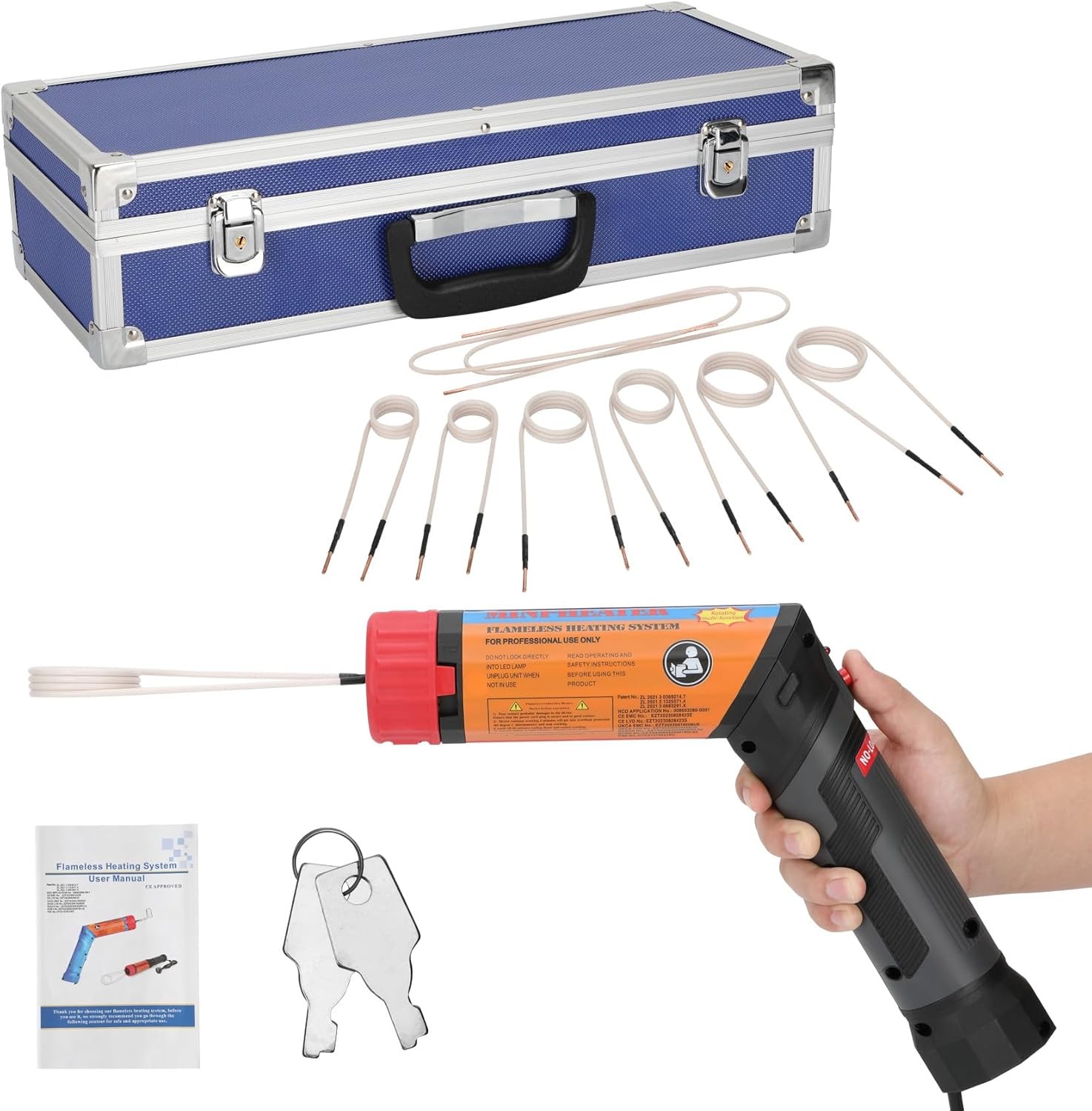 Magnetic Induction Heater Kit Tool Automotive Heat Bolt Remove 8 Coil