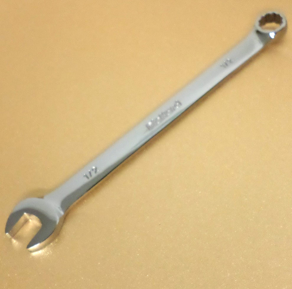 NEW DieHard 1/2″ SAE Long-Pattern Combination Wrench, 12pt, Full Polish 12-Point