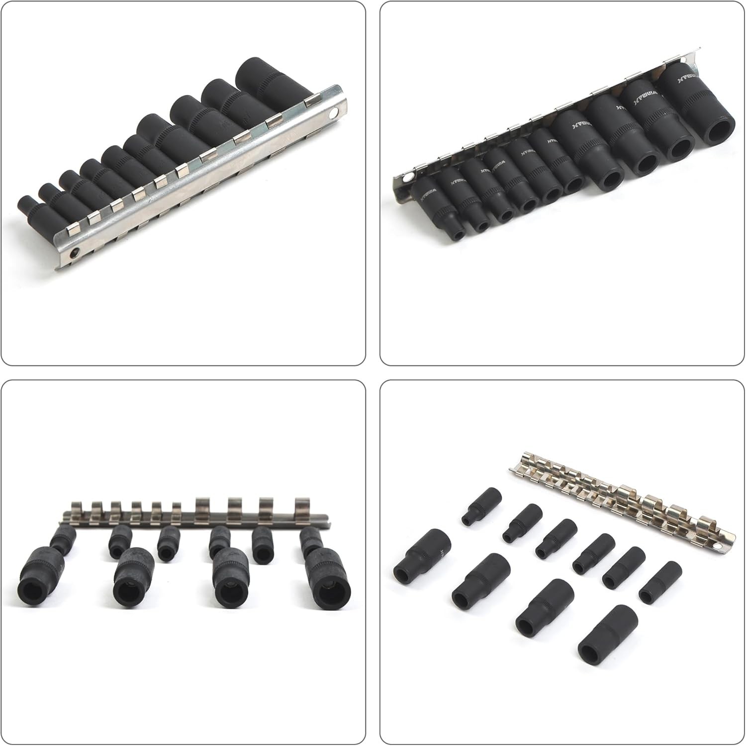 10-Piece Tap Holders Set 1/4″Dr 3/8″Dr Socket Magnetic