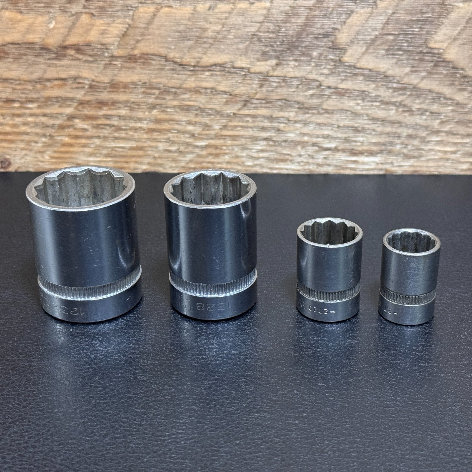 INDESTRO SUPER 1/2 Drive 12PT Socket 1″ 1232 7/8″ 1228 3/8 DR 5/8 2720 1/2″ 2716