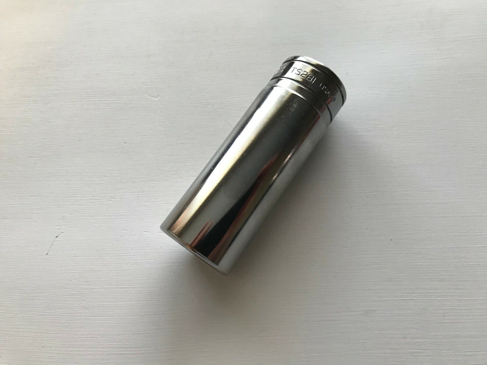 Snap-On Tools USA NEW 1/2″ Drive 6pt 7/8″ SAE Deep Chrome Socket TS281