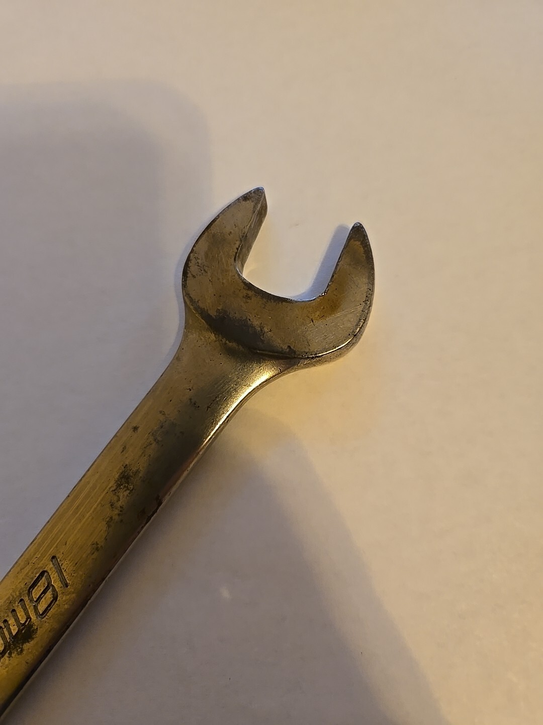 Snap On 18MM 12PT Long Chrome Combination Wrench OEXLM18B