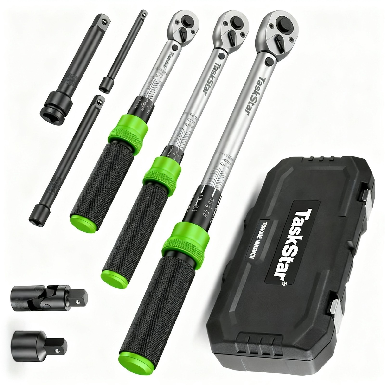 1/4»/3/8»/1/2» Torque Wrench Set Click Torque Wrench Dual-direction 5-210NM