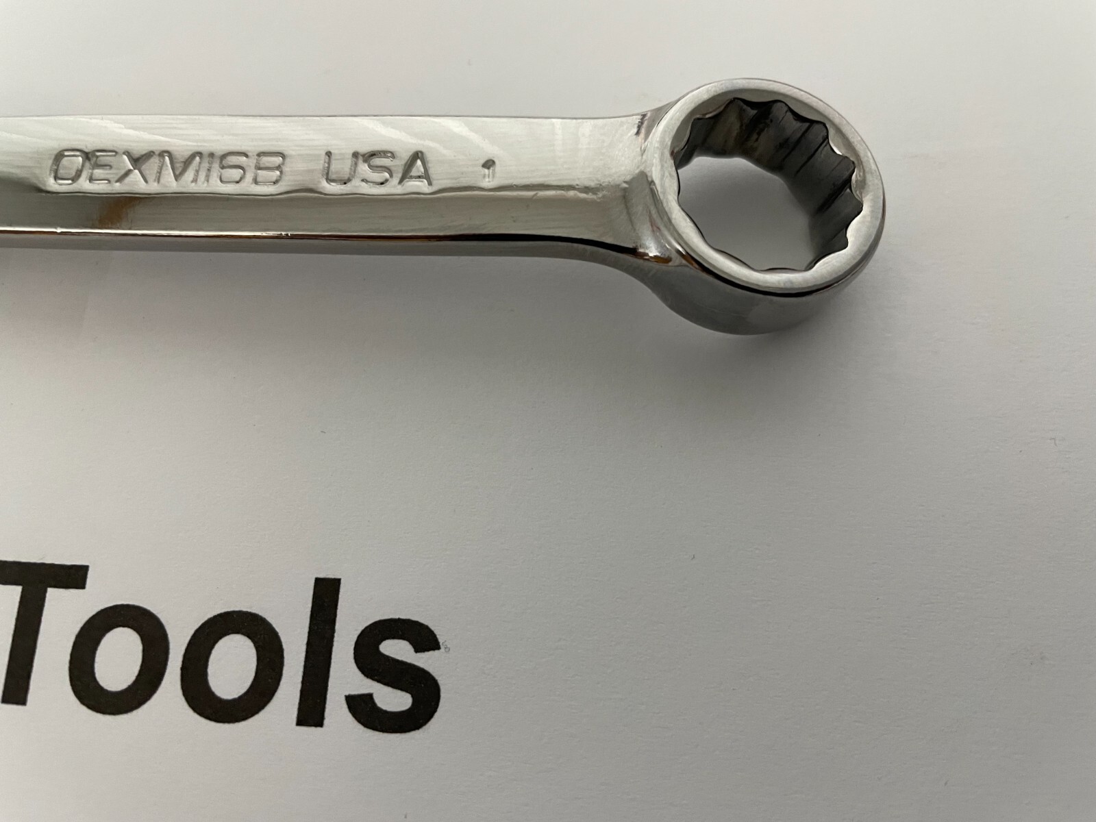 Snap-On Tools USA NEW 16mm Metric Short Length Chrome Combo Wrench OEXM16B