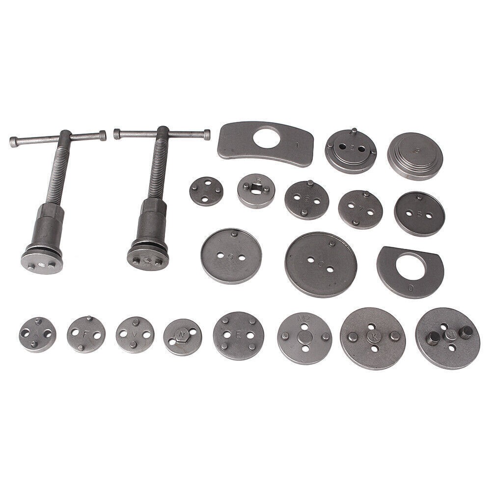 21pcs Disc Brake Caliper Wind Back Tool Brake Pad Piston Compressor Rewind
