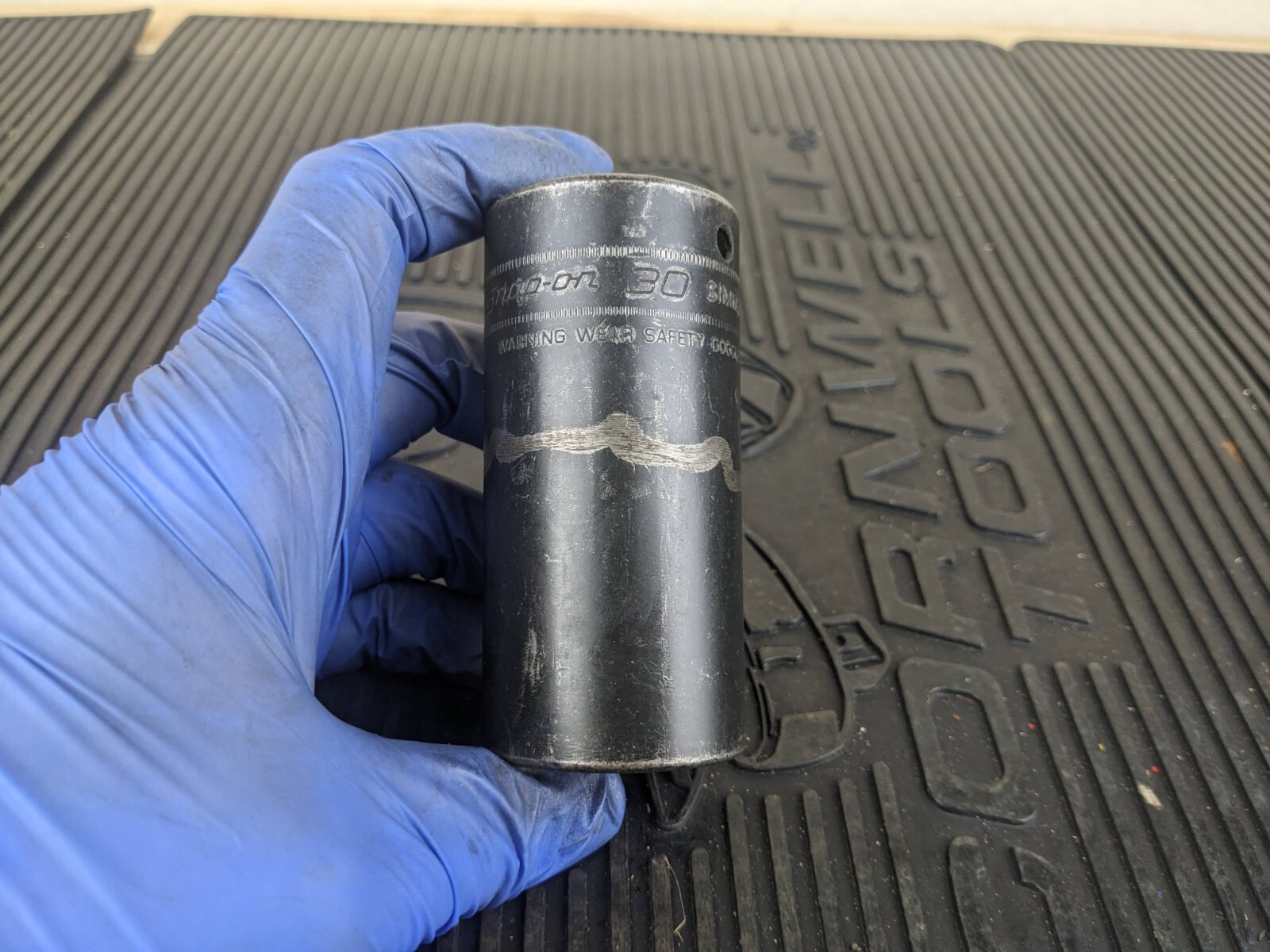 #aw108 SNAP ON SIMM300 30MM 1/2″ DRIVE METRIC 6 POINT DEEP IMPACT SOCKET USA