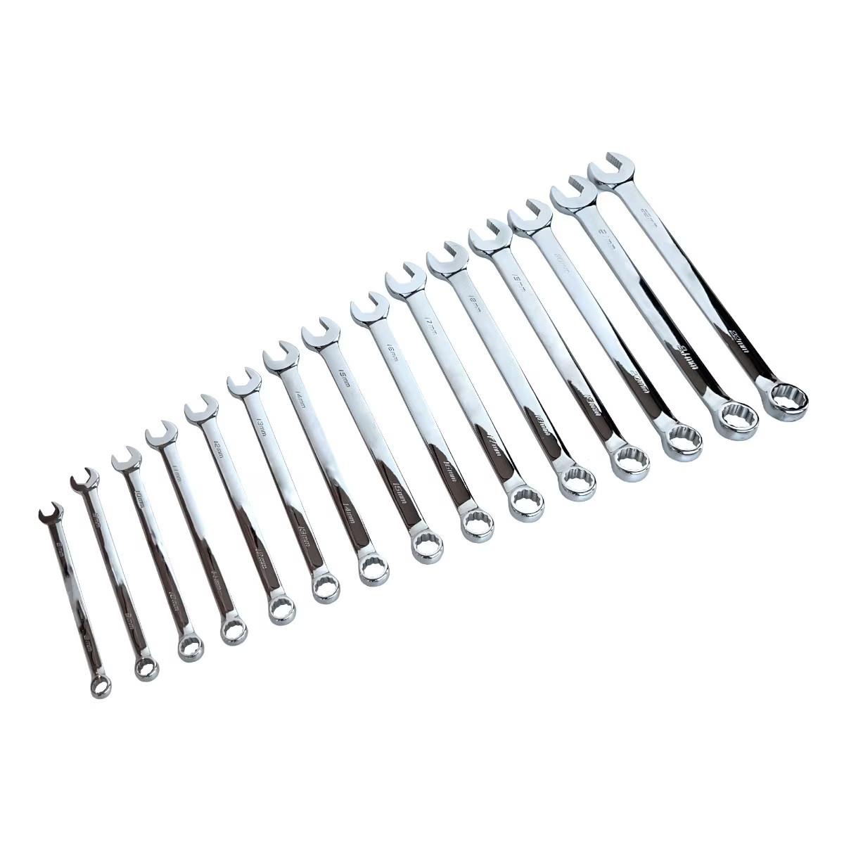 15-Pc Metric Long Combo Wrench Set – Precision & Durability!