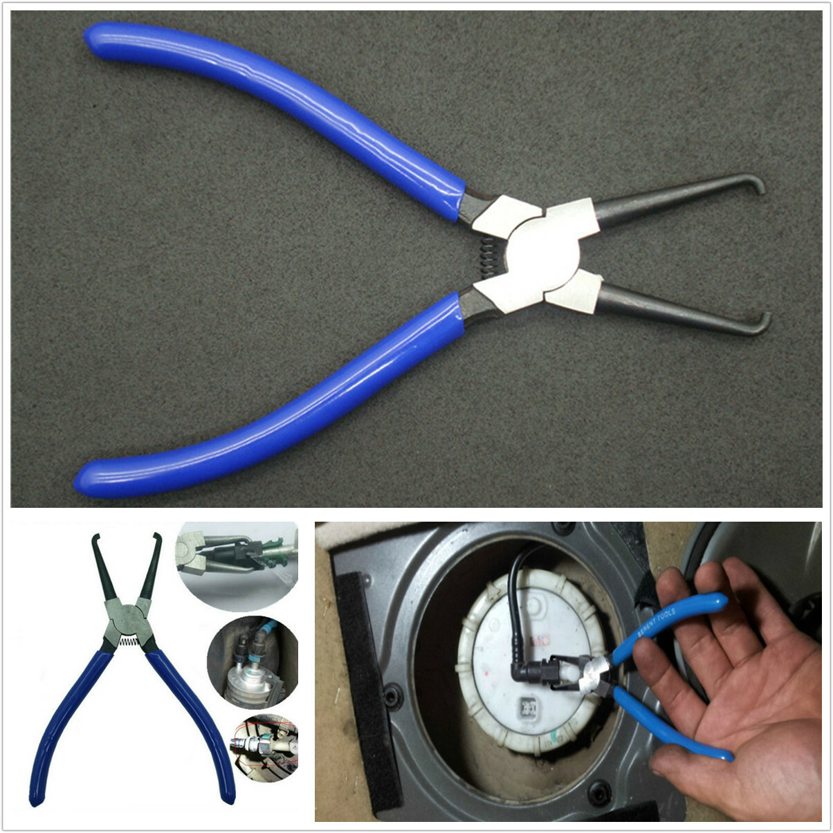 Car Fuel Line Tube Hose Pipe Connector Removal Pliers Brake Caliper Tool 220mm