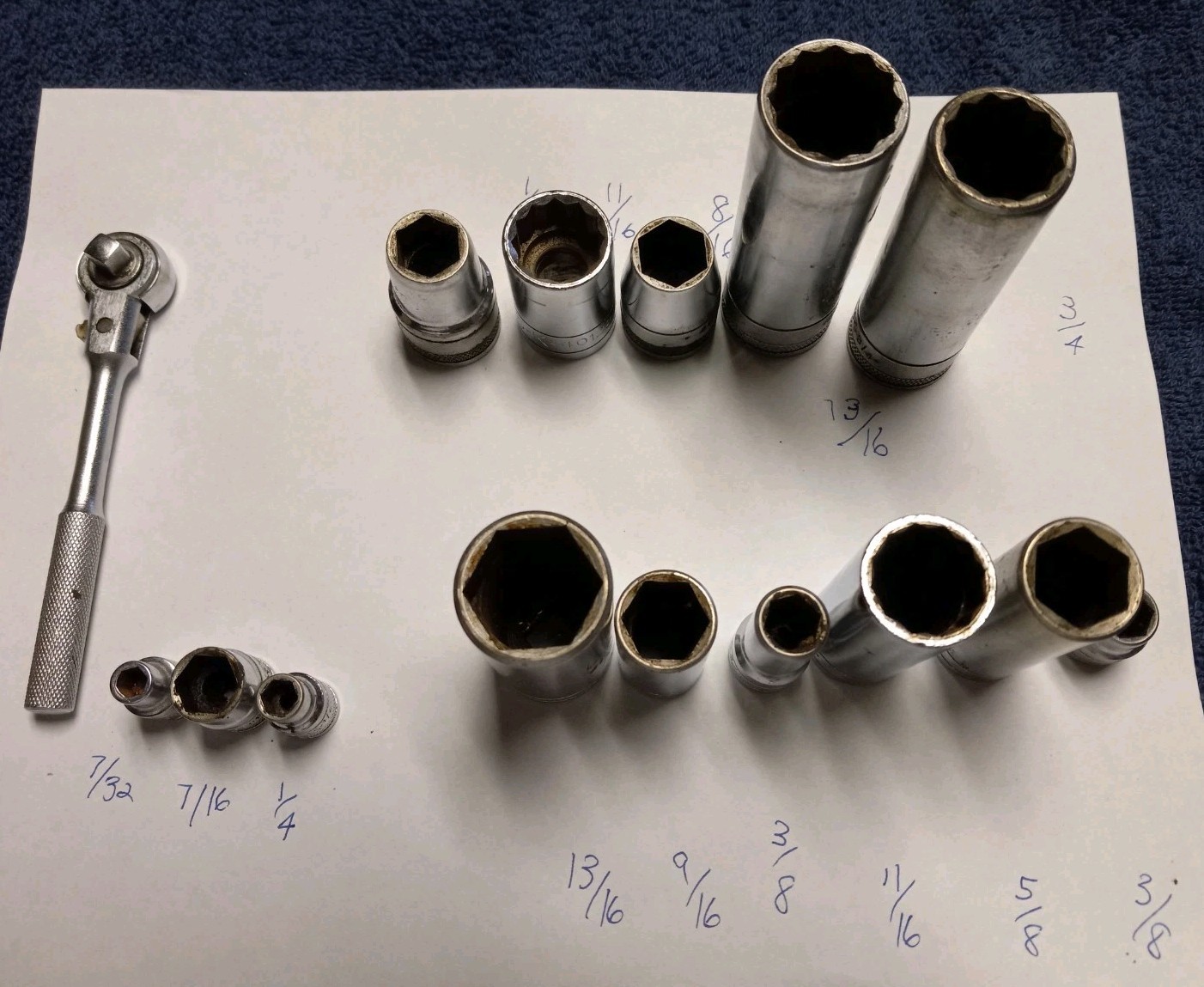 S-K Socket Lot~Misc. Sizes