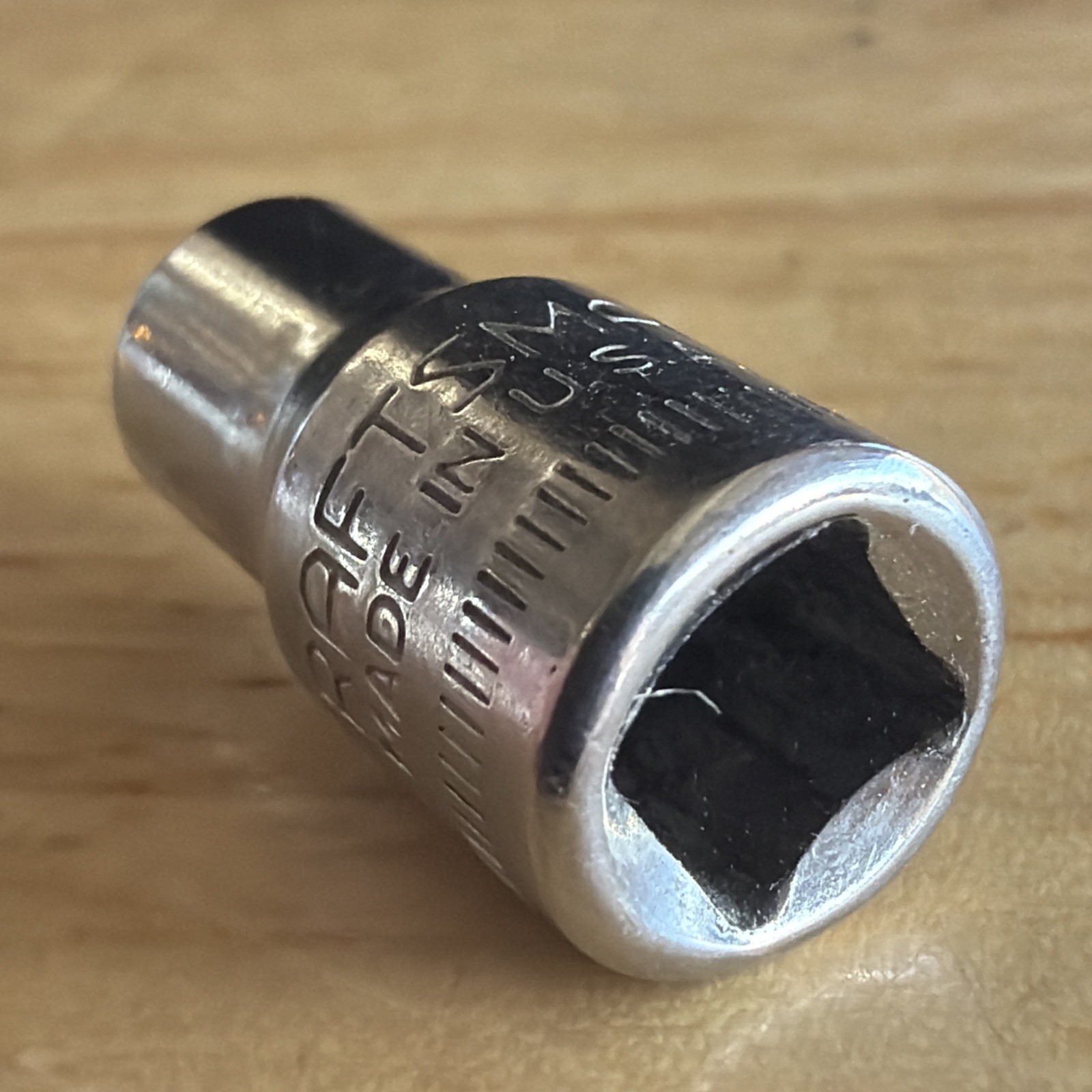 Craftsman 6mm Shallow Socket 1/4″ Drive 6 Point G Series 43502 Made in USA