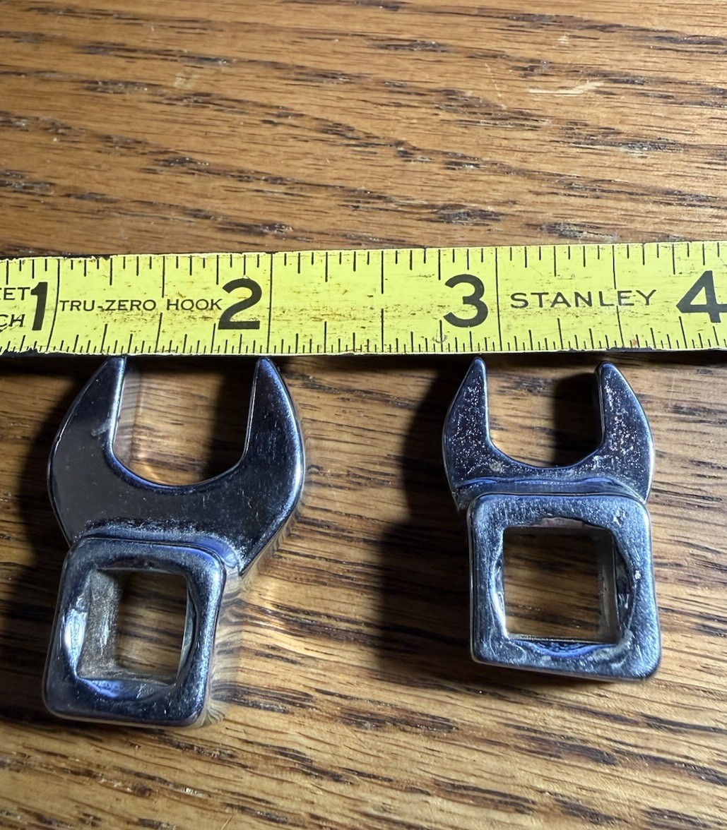 Craftsman USA Crowfoot Wrench Set 3/8″ Drive SAE 7/16″ & 9/16″ V43623 V43621