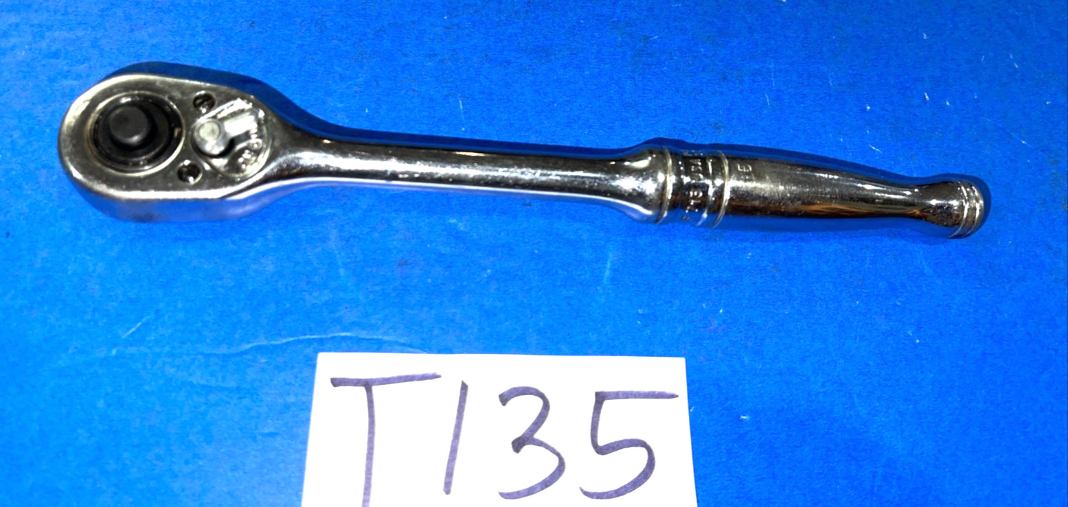 SNAP-ON TOOLS 3/8 DRIVE QUICK RELEASE CHROME RATCHET F713 SHIPS FREE IN THE US