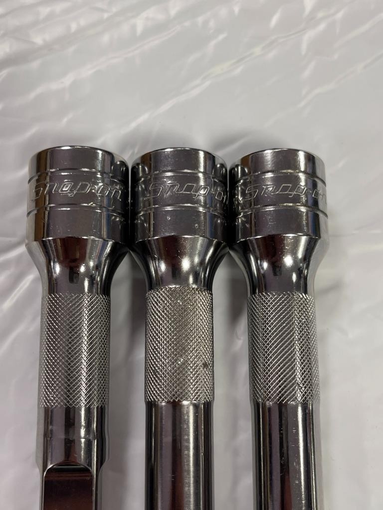 SNAP-ON 3 PC 1/2″ DRIVE KNURLED SOCKET EXTENSION (SXK3/ SXK5/ SXK11) BRAND NEW.