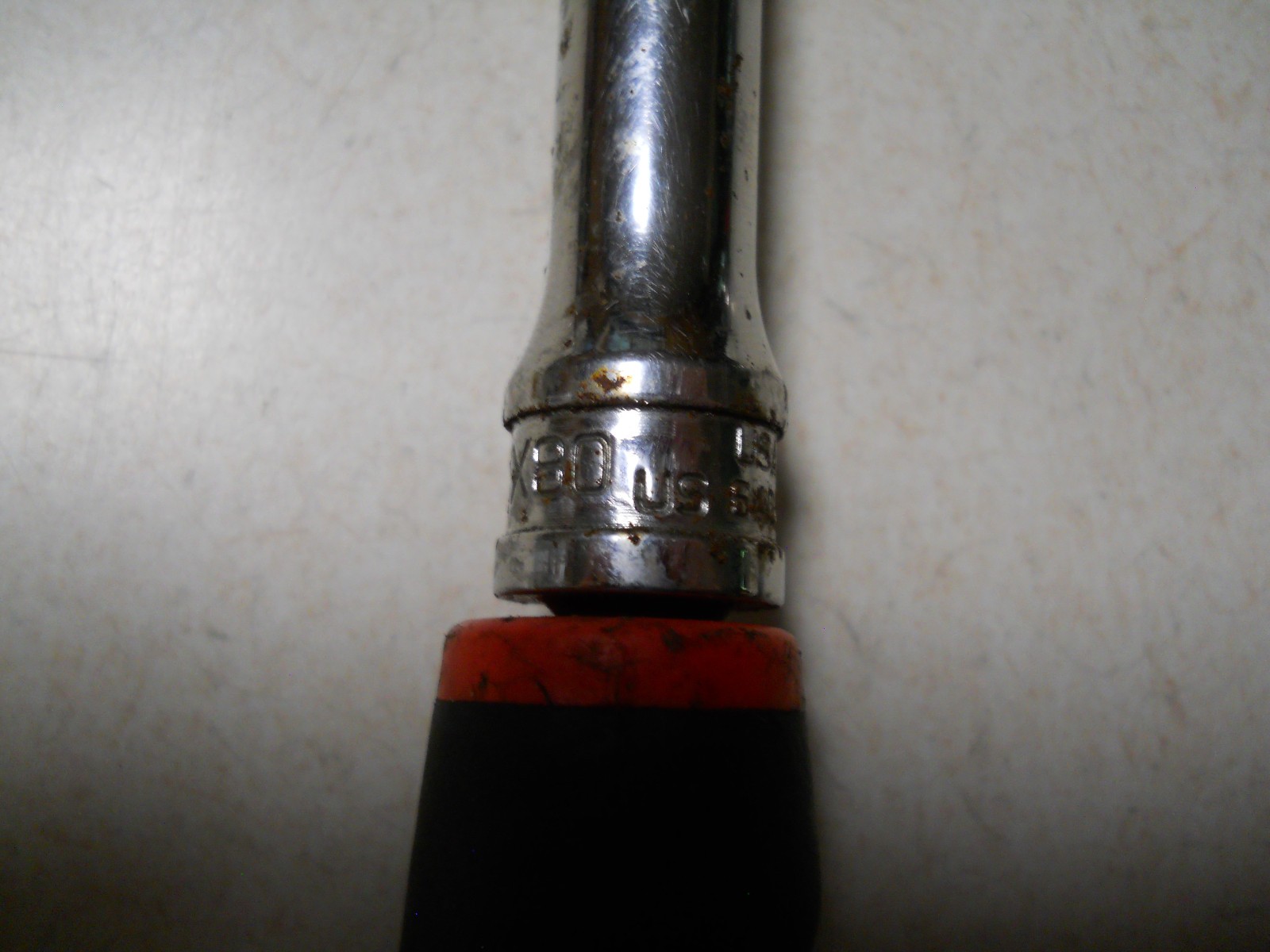 Snap-on 3/8 Flex Head Soft Comfort Grip Handle Ratchet RED FHX80 12 Inches Long