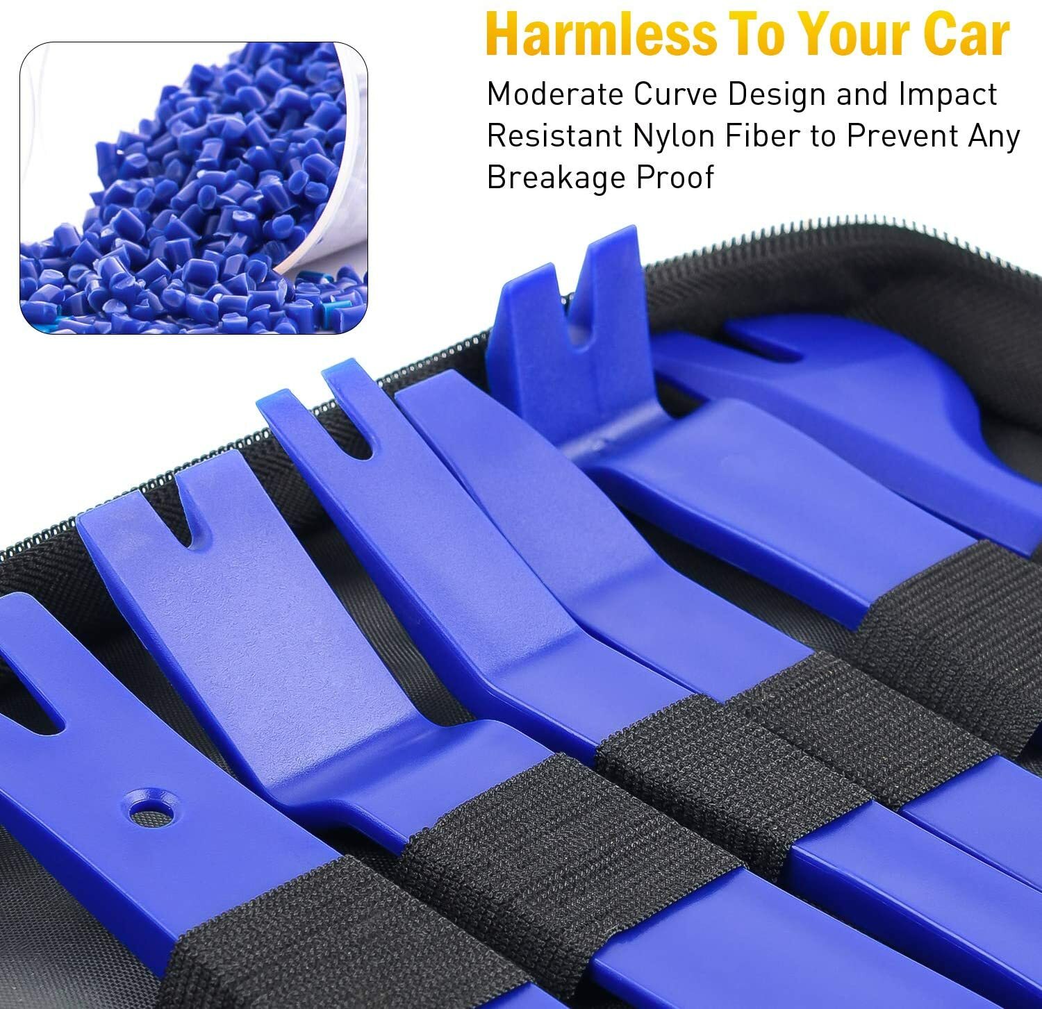Auto Trim Removal Tool Kit Fastened Car Door Clips Panels Dashboards Plier Nylon