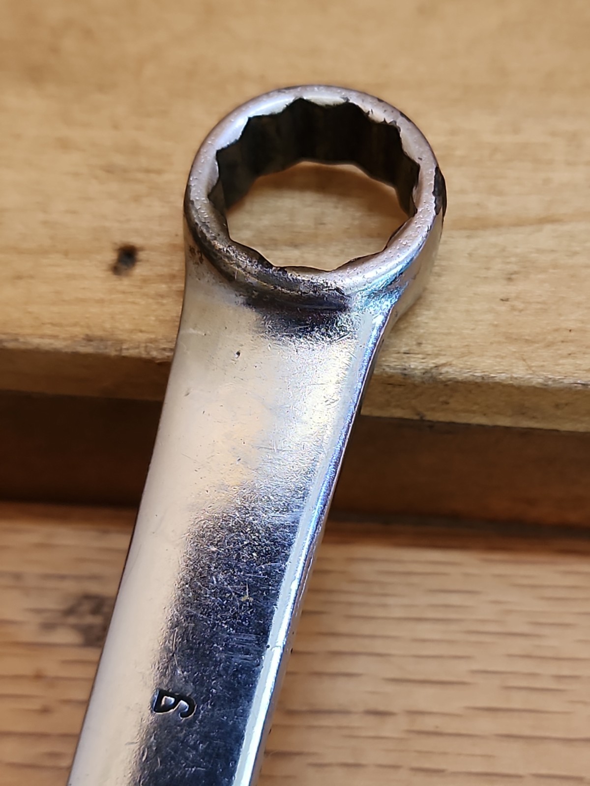 Snap On SAE 12 Pt Combination Short Wrench 9/16″ OEX-180 Vintage 1949 Date Code