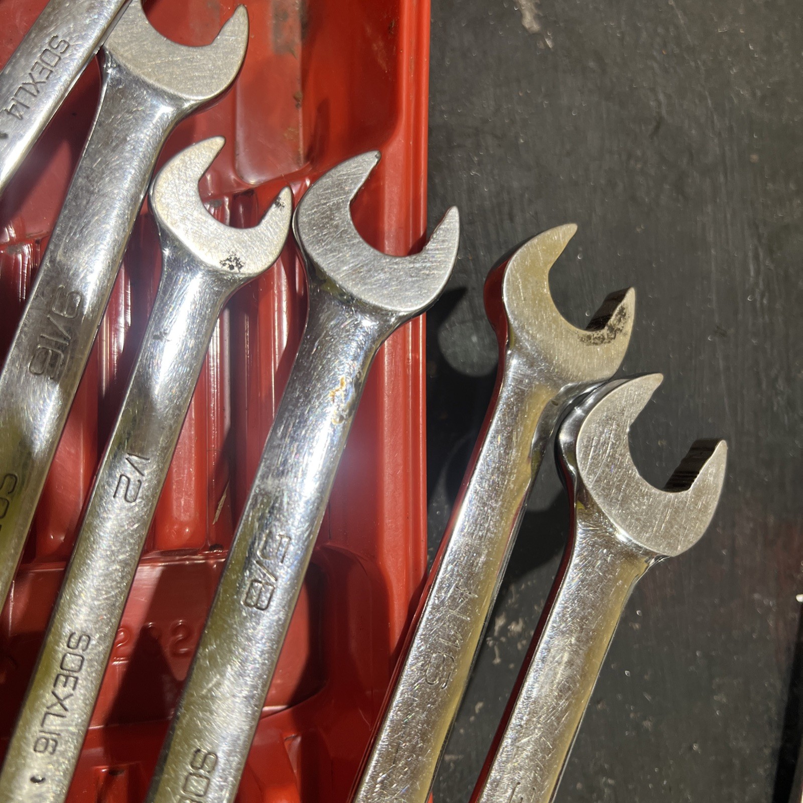 Snap-on SOEXL707 12-Point SAE Flank Drive® Plus Long Combination Wrench Set
