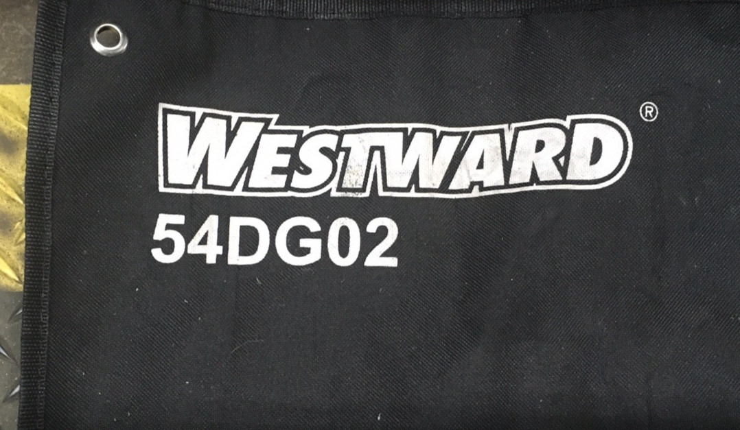 Westward 54DG02 Ratcheting Wrenches Set of 10 20″-26″ w/ Canvas Storage Bag
