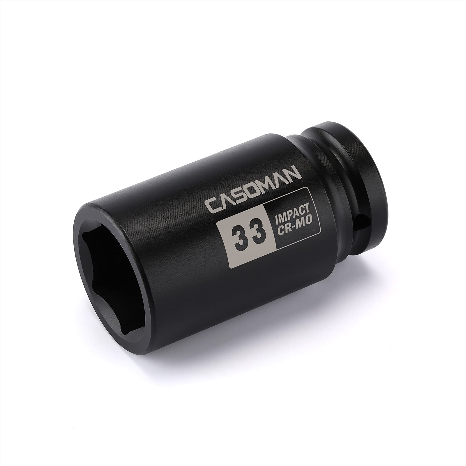 CASOMAN 3/4″ Drive x 33 mm Deep 6 PT Impact Socket, CR-MO, 3/4-inch 33mm