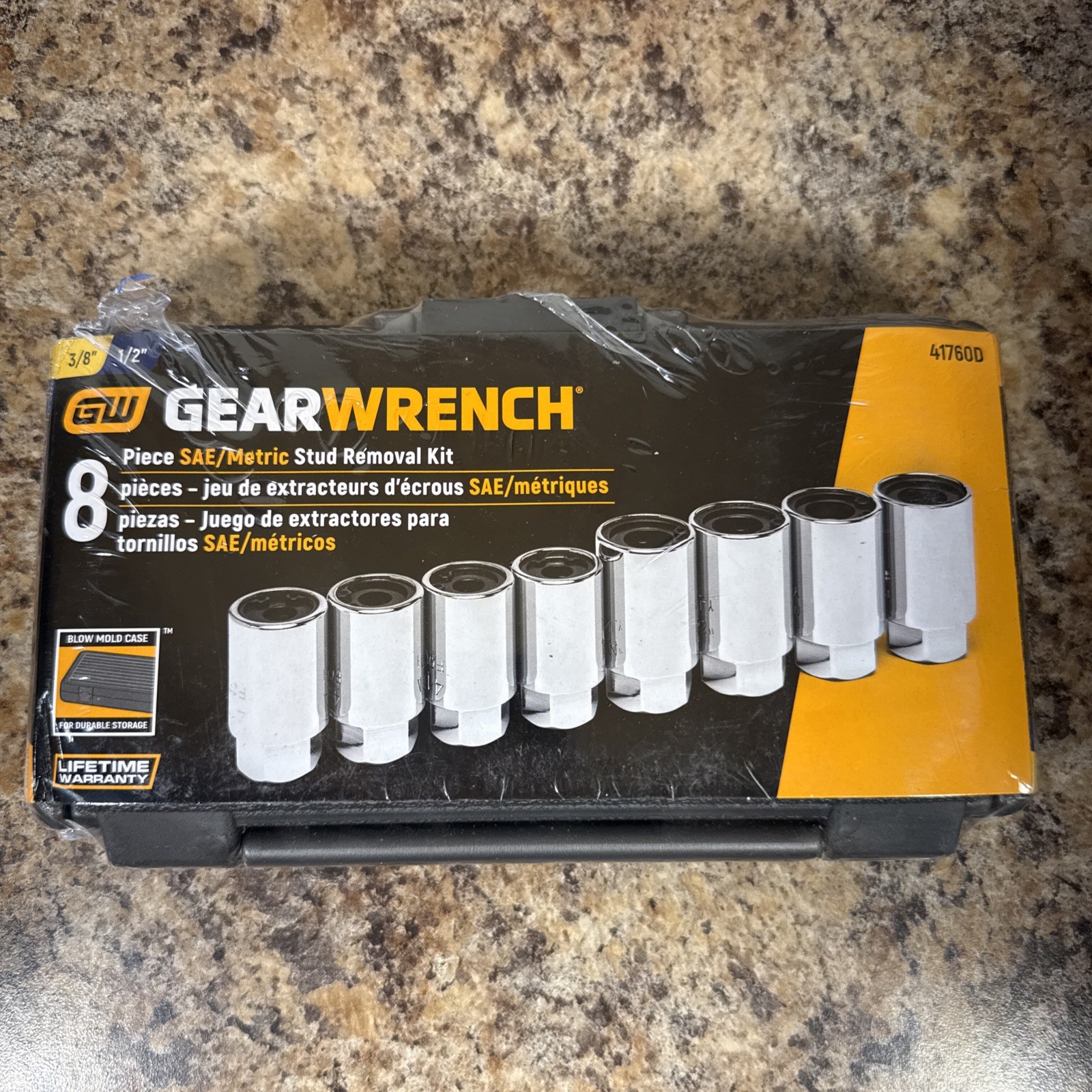 Gearwrench 8pc SAE & Metric Stud Removal Set 41760D NEW IN PACKAGE