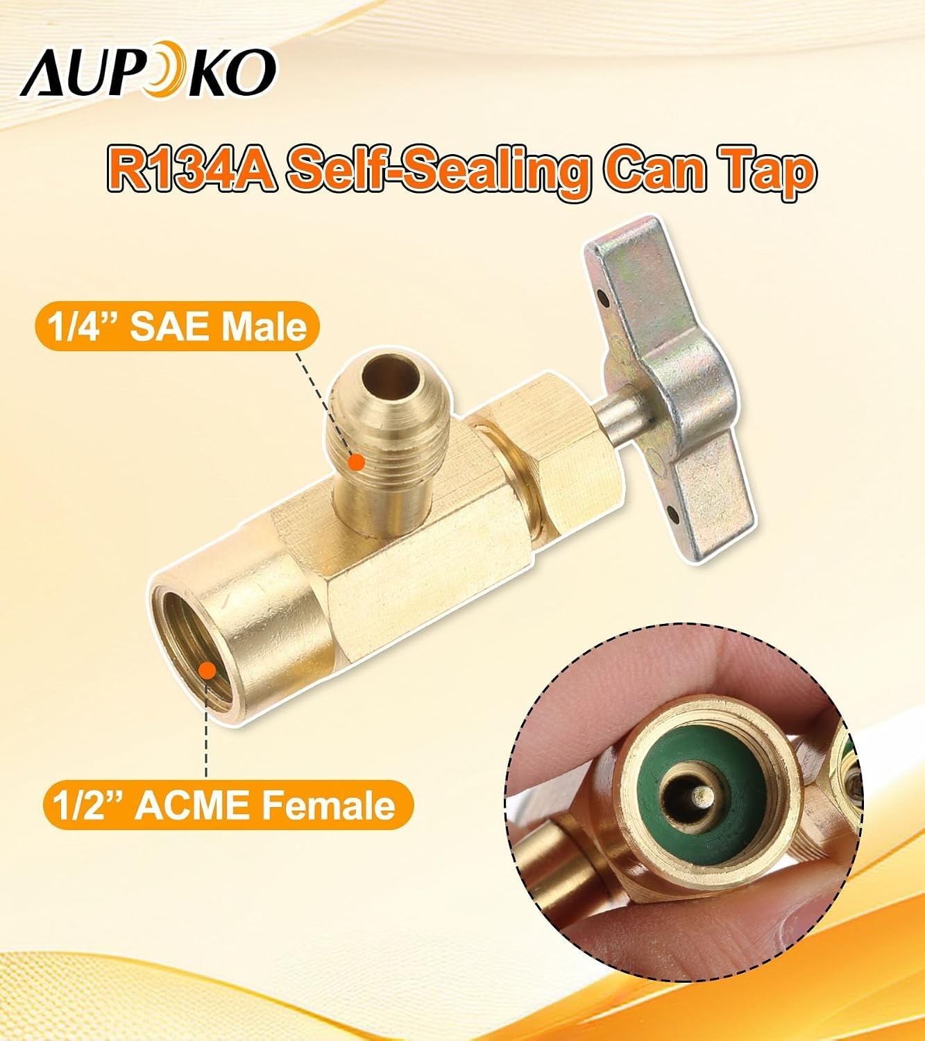 R134A Refrigerant Bottle Opener – Versatile Adapter for Automotive AC Systems