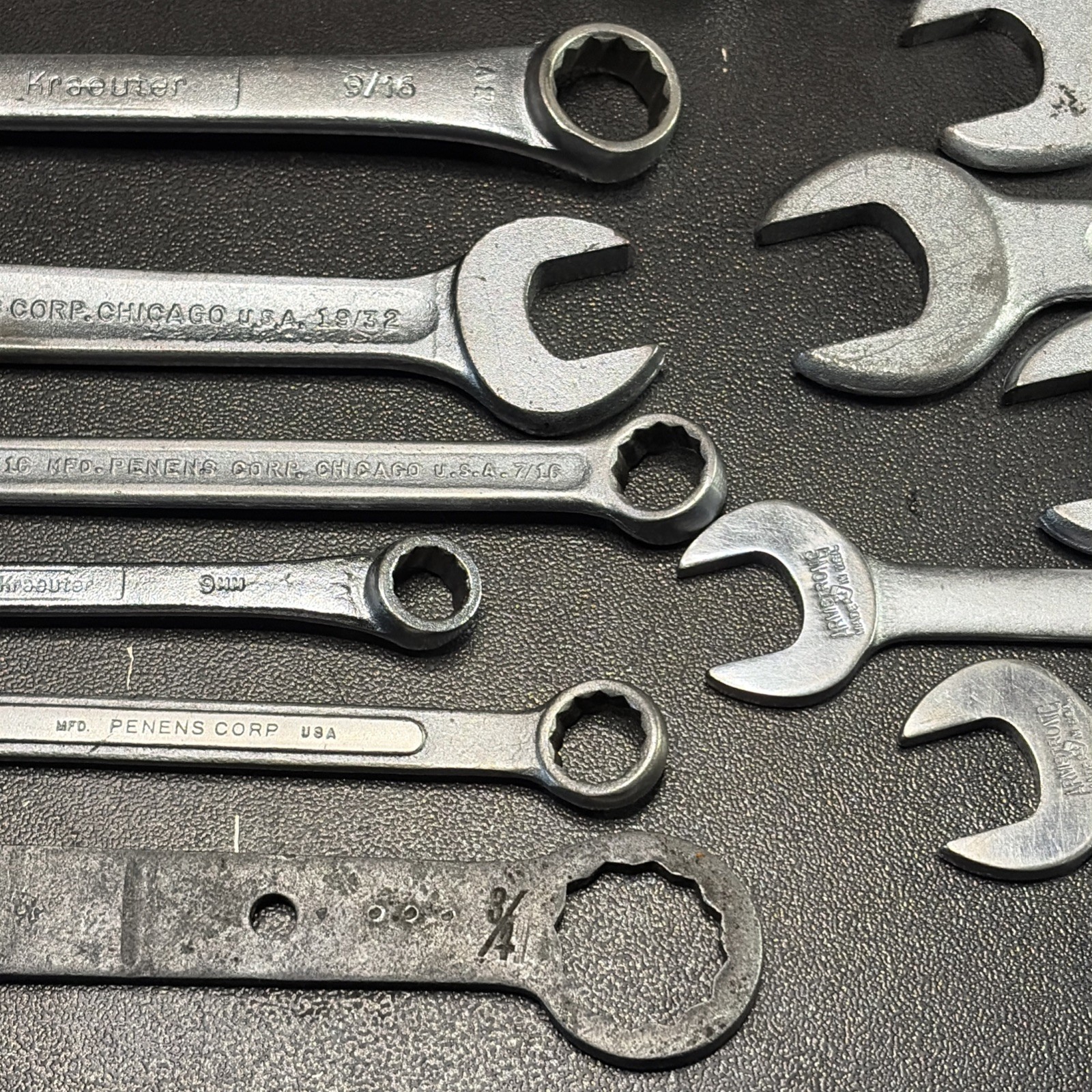 Lot Of 34 Wrenches Penes Corp, Armstrong, Tri-Fit, Krauter, Billings