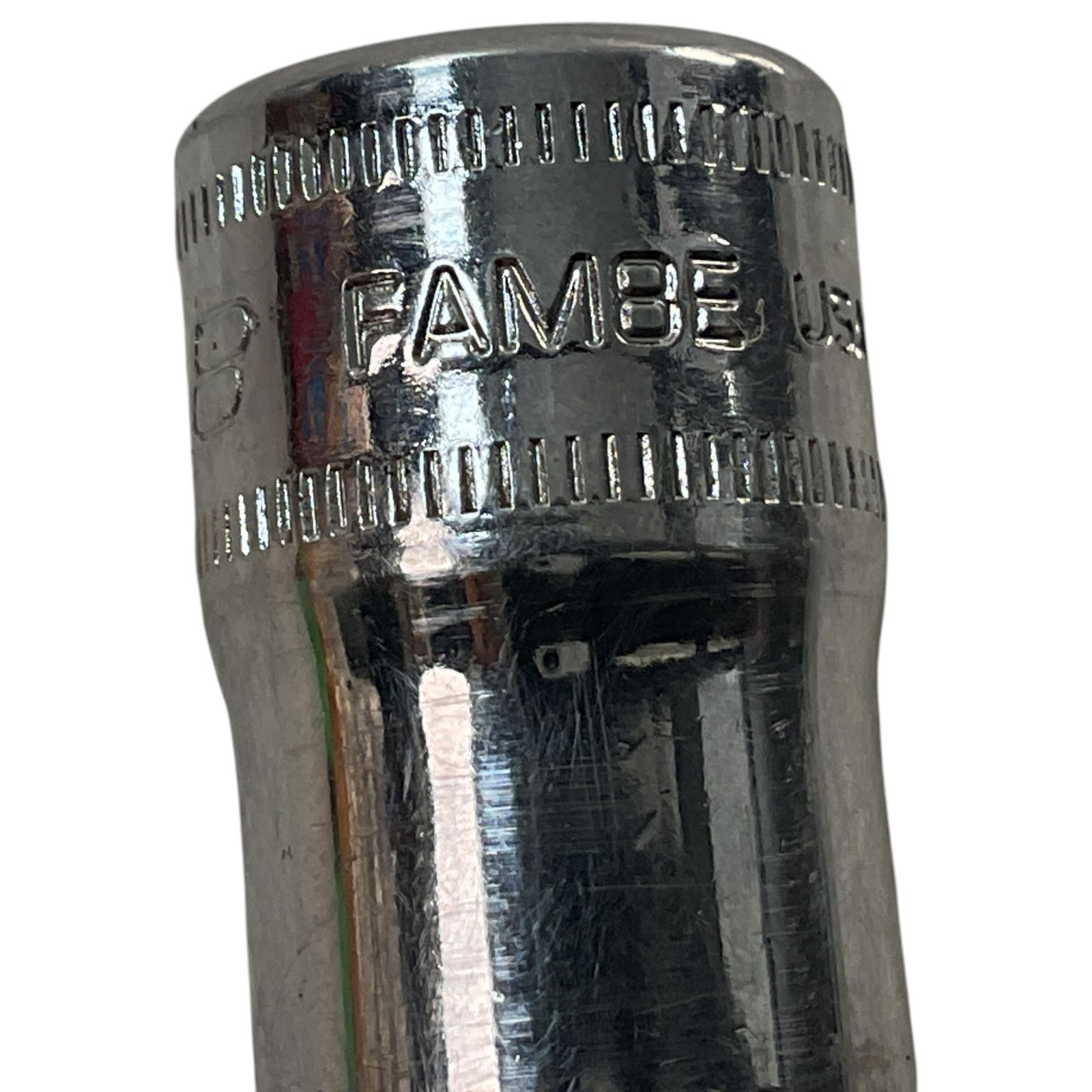 Snap-on Hex Bit Socket 8mm 6 Point 3/8″ Drive FAM8E Sold As Pictured Mechanic