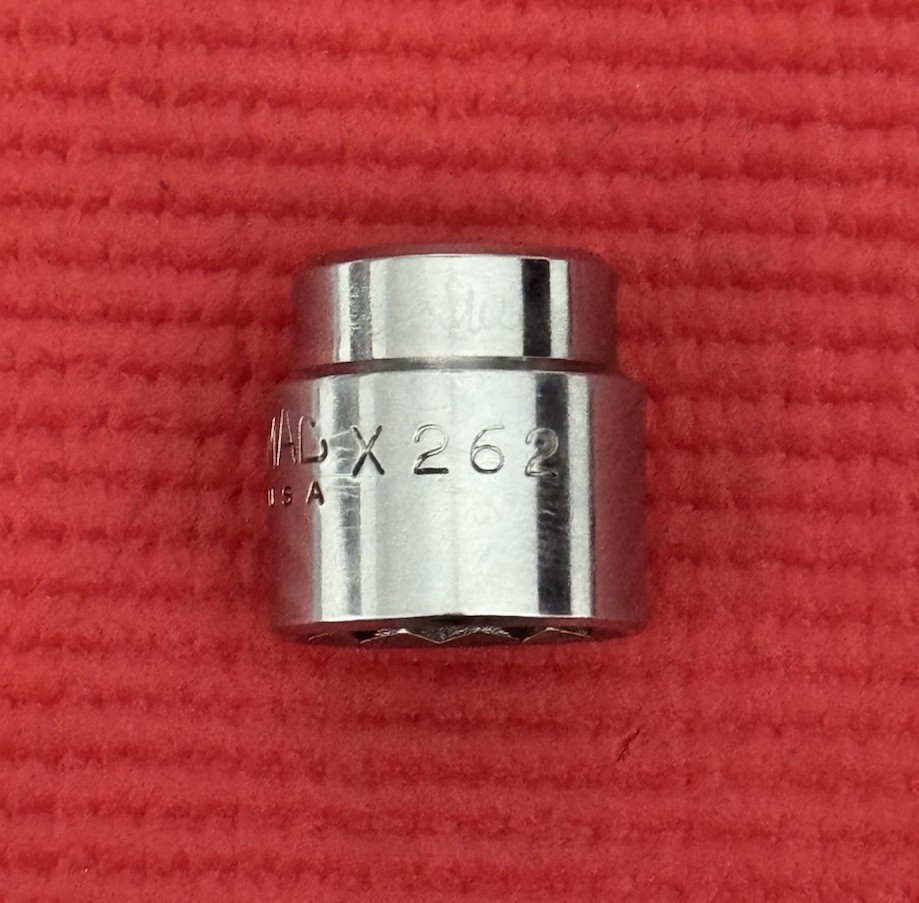MAC TOOLS X262, 3/8″ DRIVE, 13/16″ SOCKET, SHALLOW, 12 POINT.