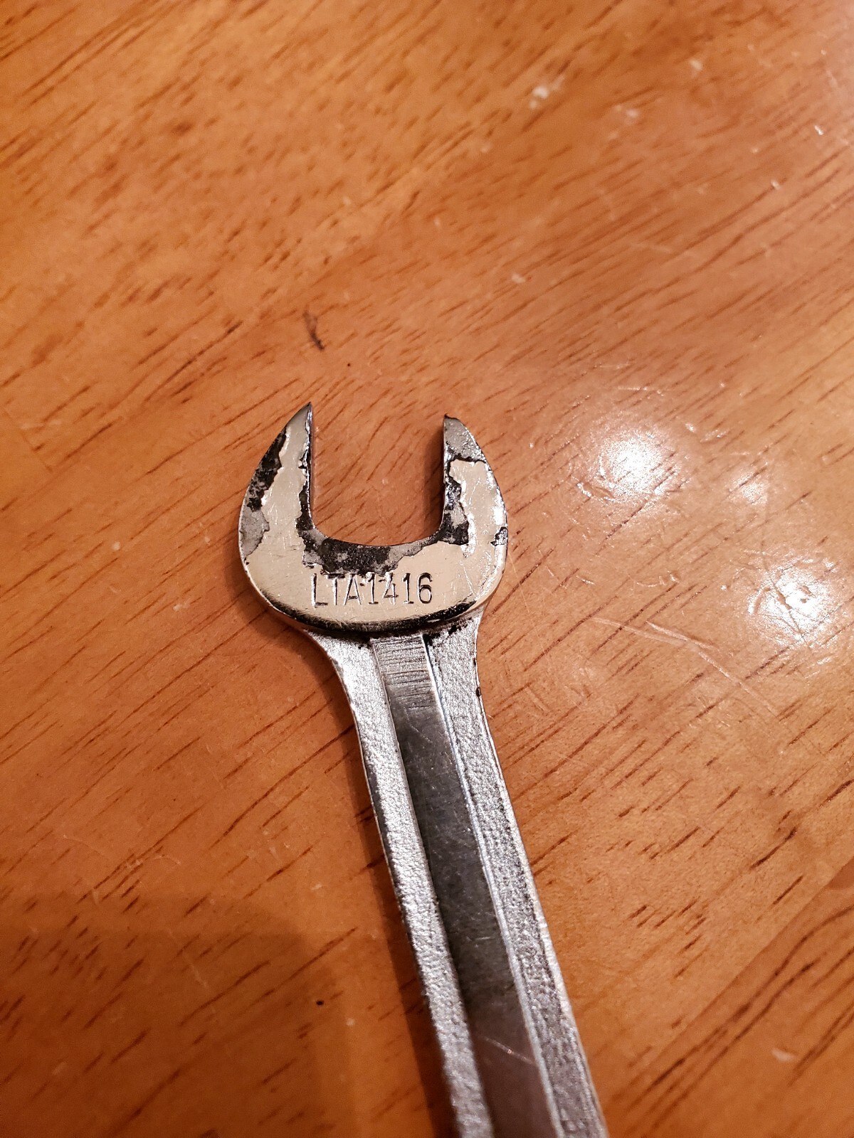 Blue Point Supreme 7/16″-1/2″ SAE Low Torque Slime Line Open End Wrench LTA1416