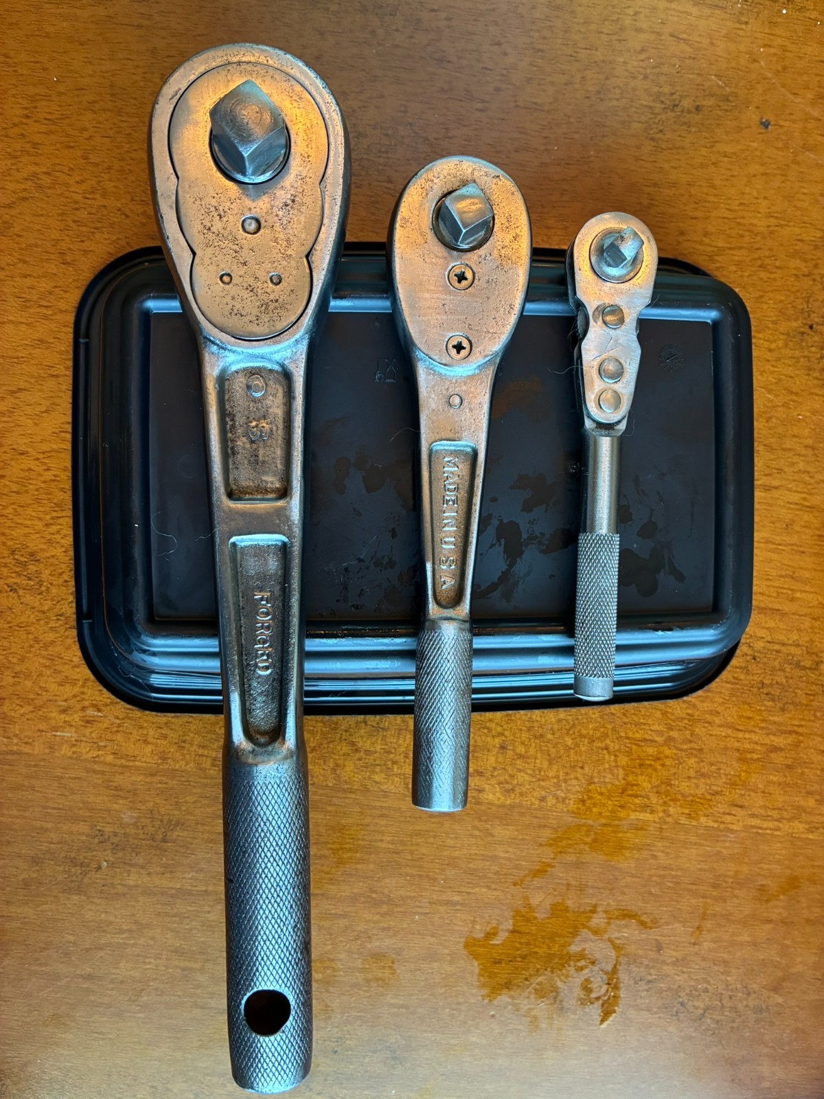 Vintage Craftsman 1930’s Ratchet Set. All BE. 1/4, 3/8, 1/2. Clean. Work great