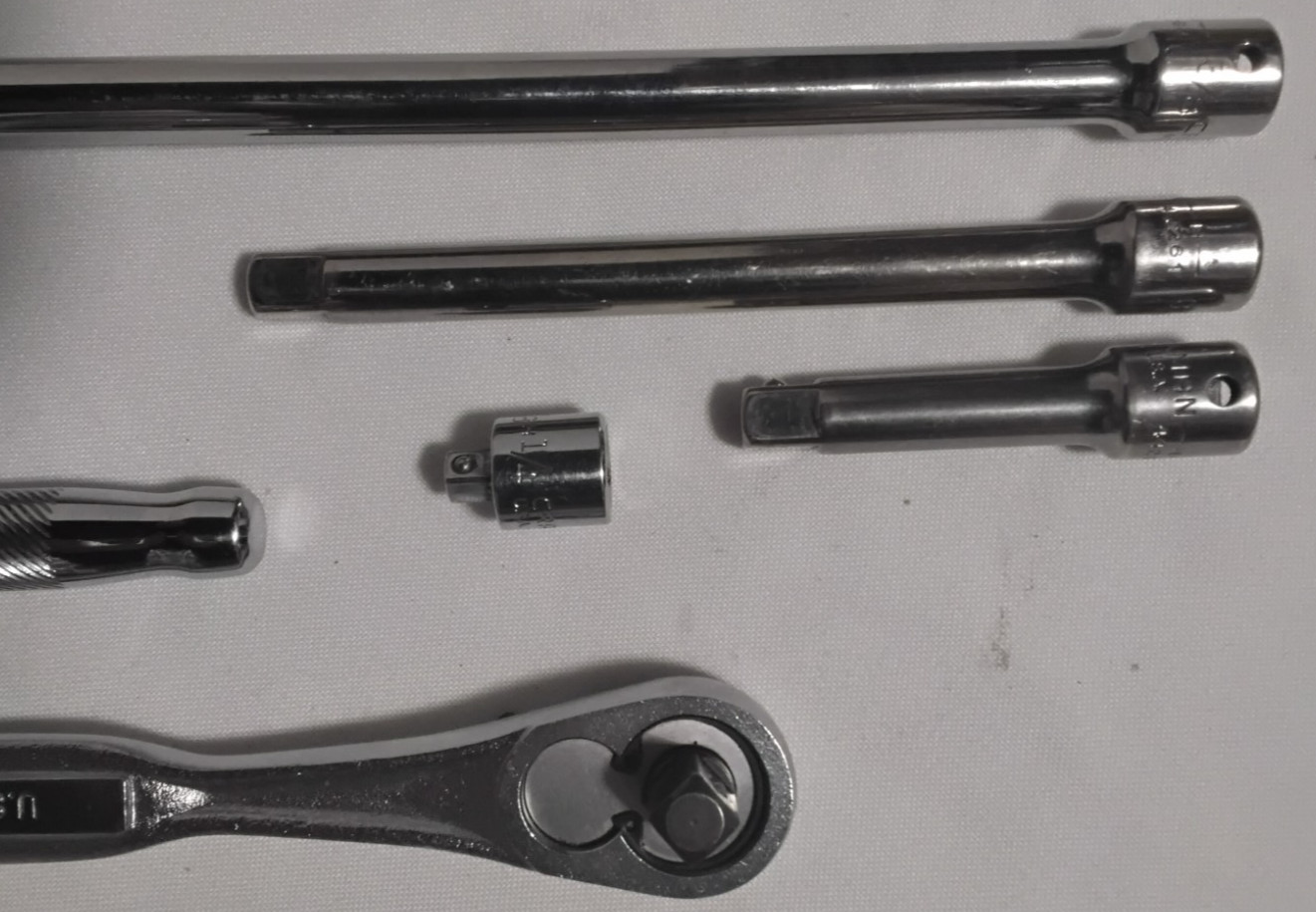 7PC Craftsman Flex Head Ratchet Breaker Bar Extension Ratchet 3/8″ Drive Lot Set