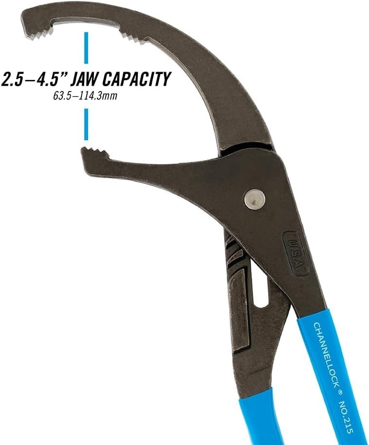 15-Inch Oil Filter Pliers – Adjustable Design for Easy Automotive Maintenance