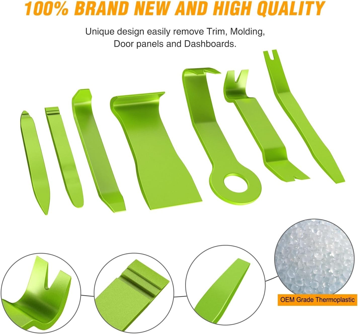 8PCS Auto Trim Removal Tool Kit No-Scratch Removal Tool Kit for Car Audio Das…