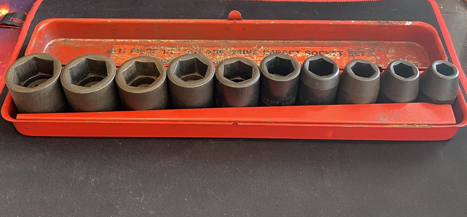 10 Piece – 6 Point 1/2″ Drive Shallow Impact Socket Set CR-V Japan 7/16 to 3/4″