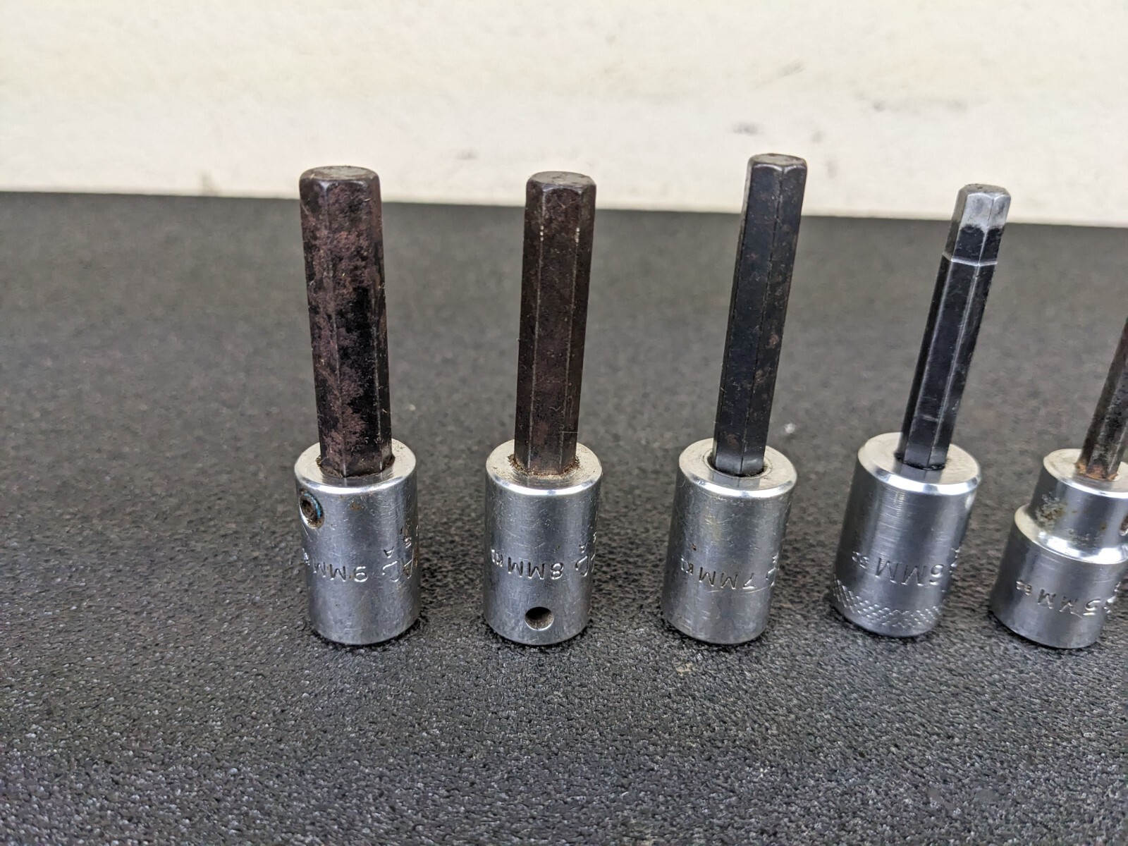 #bj277 Mac Tools 6pc Hex Allen Socket Bit Set METRIC 4mm to 9mm