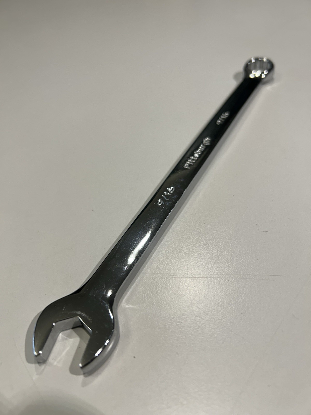Pittsburgh New 9/16” Long Handle Chrome Combo Wrench 12pt