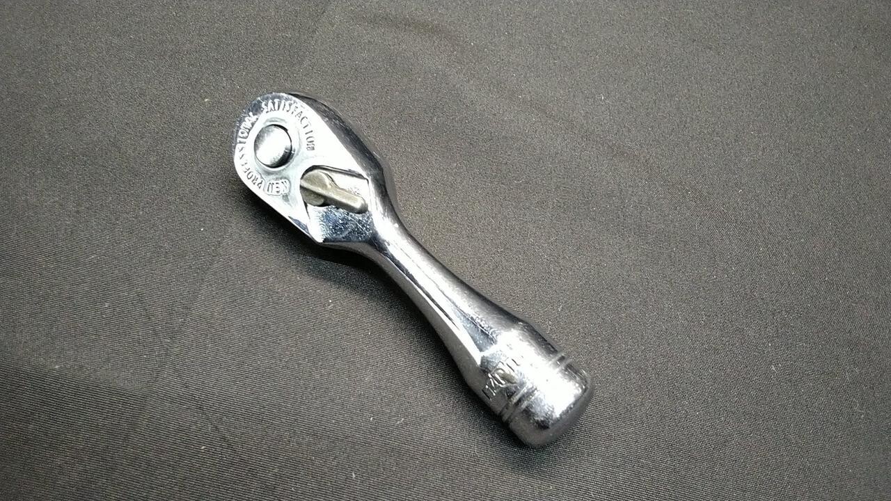 KTC Nepros NBR2SUN 1/4″ Drive Short Handle Ratchet 3.1in. Length