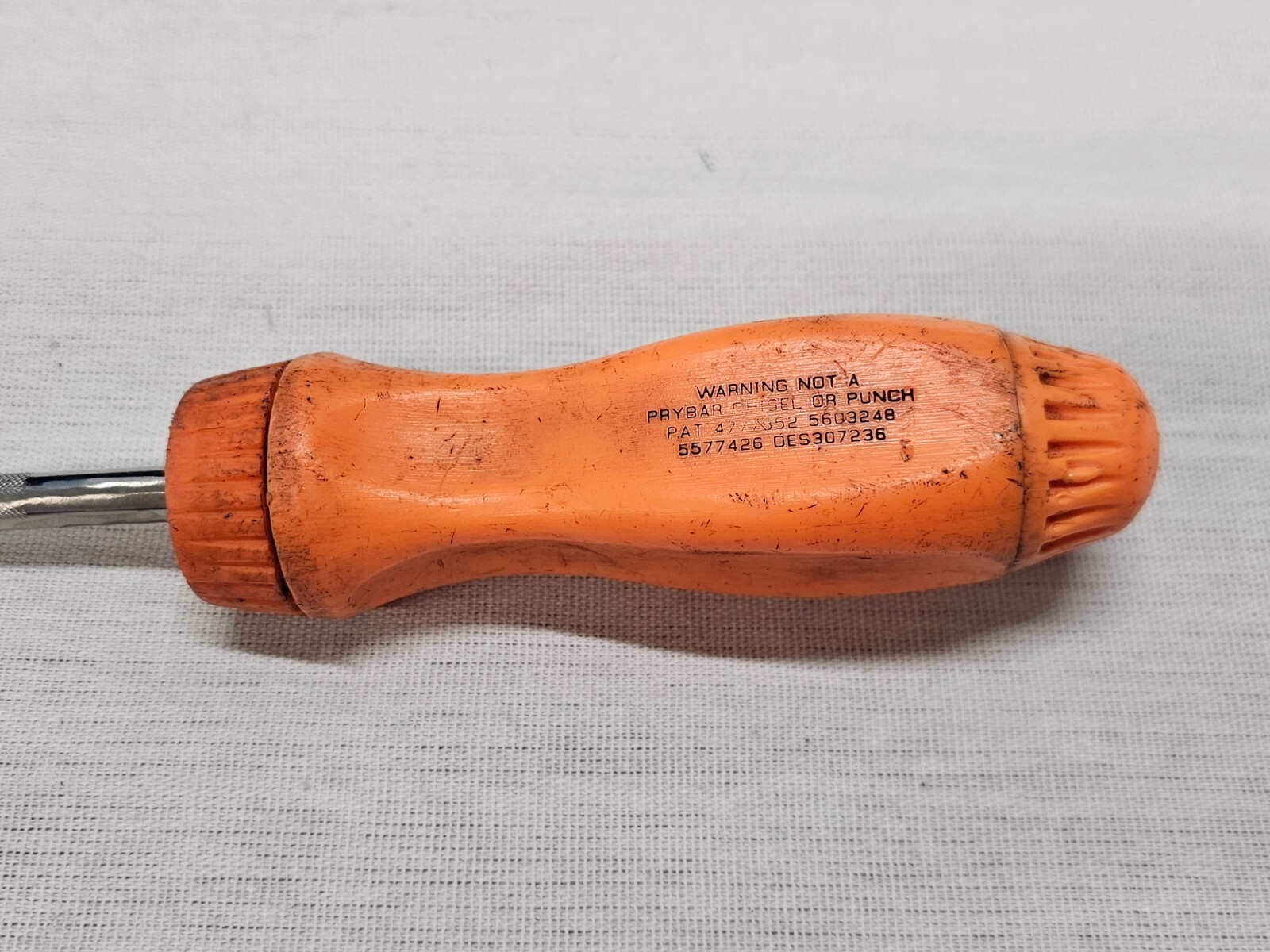 Snap-on SSDMR4B Ratcheting Screwdriver Ratchet Bit Driver Orange