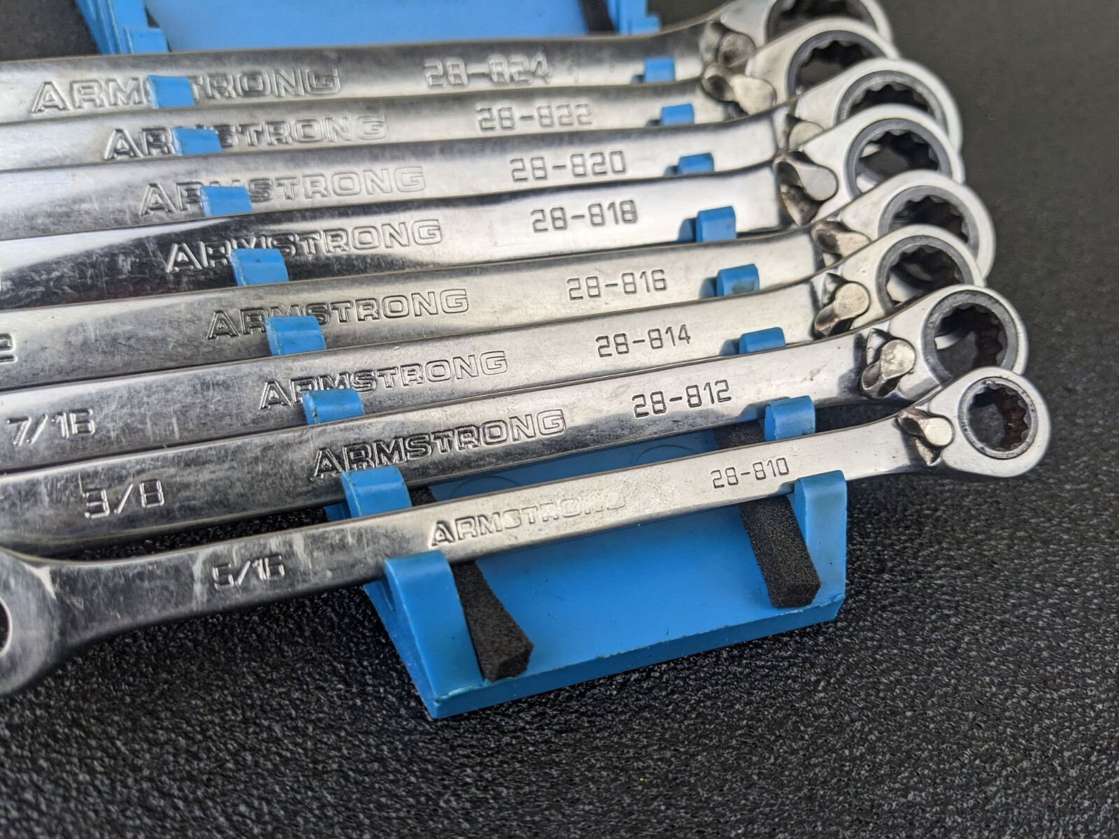 #ay494 Armstrong Tools USA 8pc SAE Ratcheting Wrench Set 5/16″ – 3/4″