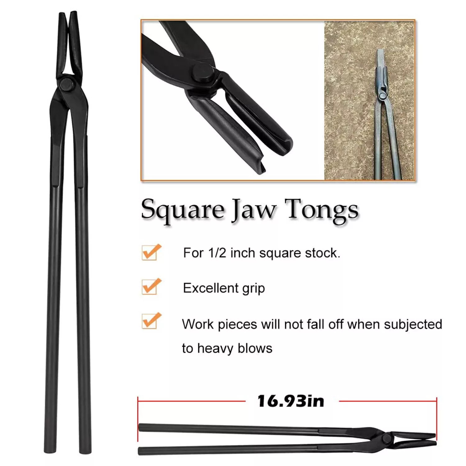 Knife Making Tongs Blacksmith Bladesmith Tong Set Vise Anvil Forge Tools 5PCS